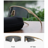 Maxbell Outdoor Goggles Hiking Sports Protector Non Slip Women Men Portable Anti Fog Khaki