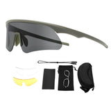 Maxbell Outdoor Goggles Hiking Sports Protector Non Slip Women Men Portable Anti Fog Green