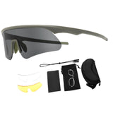 Maxbell Outdoor Goggles Hiking Sports Protector Non Slip Women Men Portable Anti Fog Green