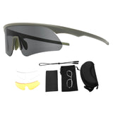 Maxbell Outdoor Goggles Hiking Sports Protector Non Slip Women Men Portable Anti Fog Green