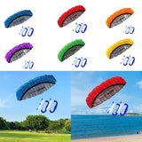 Maxbell Stunt Kite Double Line Outdoor Parafoil Kite for Children Enthusiasts Adults Bllue