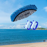 Maxbell Stunt Kite Double Line Outdoor Parafoil Kite for Children Enthusiasts Adults Bllue