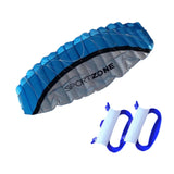 Maxbell Stunt Kite Double Line Outdoor Parafoil Kite for Children Enthusiasts Adults Bllue