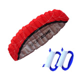 Maxbell Stunt Kite Double Line Outdoor Parafoil Kite for Children Enthusiasts Adults Red