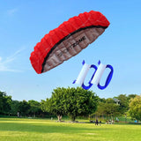 Maxbell Stunt Kite Double Line Outdoor Parafoil Kite for Children Enthusiasts Adults Red