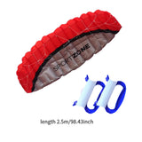 Maxbell Stunt Kite Double Line Outdoor Parafoil Kite for Children Enthusiasts Adults Red