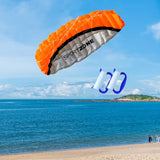 Maxbell Stunt Kite Double Line Outdoor Parafoil Kite for Children Enthusiasts Adults Orange