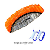 Maxbell Stunt Kite Double Line Outdoor Parafoil Kite for Children Enthusiasts Adults Orange