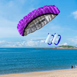 Maxbell Stunt Kite Double Line Outdoor Parafoil Kite for Children Enthusiasts Adults Violet