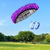 Maxbell Stunt Kite Double Line Outdoor Parafoil Kite for Children Enthusiasts Adults Violet