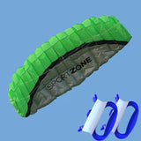Maxbell Stunt Kite Double Line Outdoor Parafoil Kite for Children Enthusiasts Adults Green