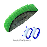 Maxbell Stunt Kite Double Line Outdoor Parafoil Kite for Children Enthusiasts Adults Green