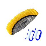 Maxbell Stunt Kite Double Line Outdoor Parafoil Kite for Children Enthusiasts Adults Yellow