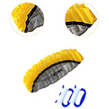 Maxbell Stunt Kite Double Line Outdoor Parafoil Kite for Children Enthusiasts Adults Yellow