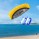 Maxbell Stunt Kite Double Line Outdoor Parafoil Kite for Children Enthusiasts Adults Yellow