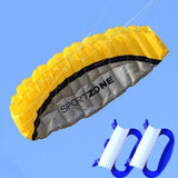 Maxbell Stunt Kite Double Line Outdoor Parafoil Kite for Children Enthusiasts Adults Yellow