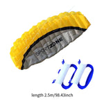 Maxbell Stunt Kite Double Line Outdoor Parafoil Kite for Children Enthusiasts Adults Yellow