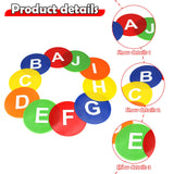 Maxbell 10x Spots Marker 9.06 inch Flexible Floor Spots for Football Soccer Basketball