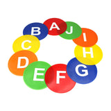 Maxbell 10x Spots Marker 9.06 inch Flexible Floor Spots for Football Soccer Basketball