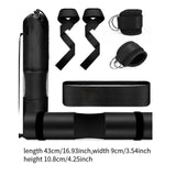 Maxbell Barbell Squat Pad Set Non Slip Bar Cushion for Lunges Workout Weight Lifting Black