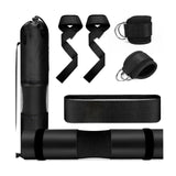 Maxbell Barbell Squat Pad Set Non Slip Bar Cushion for Lunges Workout Weight Lifting Black