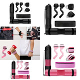 Maxbell Barbell Squat Pad Set Non Slip Bar Cushion for Lunges Workout Weight Lifting Black