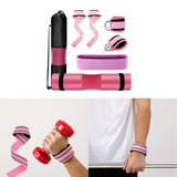 Maxbell Barbell Squat Pad Set Non Slip Bar Cushion for Lunges Workout Weight Lifting Pink