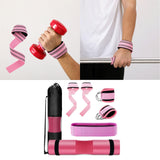 Maxbell Barbell Squat Pad Set Non Slip Bar Cushion for Lunges Workout Weight Lifting Pink