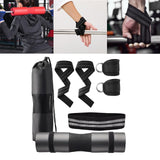 Maxbell Workout Straps Ankle Brace Set for Women Men Strength Training Booty Workout Black