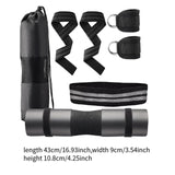 Maxbell Workout Straps Ankle Brace Set for Women Men Strength Training Booty Workout Black