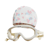 Maxbell Swim Goggles and Cap Wide View with Ear Plugs for Boys and Girls Pool Diving