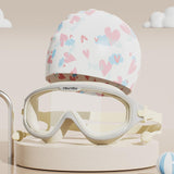 Maxbell Swim Goggles and Cap Wide View with Ear Plugs for Boys and Girls Pool Diving