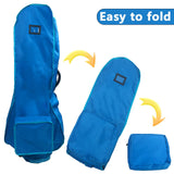 Maxbell Golf Travel Bag Cover Nylon Golf Club Bag for Cart Practice Women Men Golfer Blue