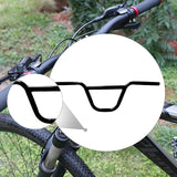 Maxbell Bike Handlebar Sleek Metal Riser Handle Bar for Cycling Biking Repairing 65 cm