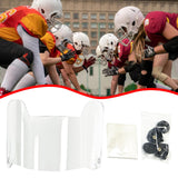 Maxbell Football Helmet Visor Lightweight Sports Sports Eyewear Fits Youth and Adult Clear Anti Fog