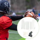 Maxbell Football Helmet Visor Lightweight Sports Sports Eyewear Fits Youth and Adult Clear