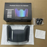 Maxbell Football Helmet Visor Lightweight Sports Sports Eyewear Fits Youth and Adult Black