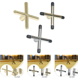 Maxbell Billiard Cue Bridge Head Playing Auxiliary Tool Snooker Pool Cue Sticks Rack Gold