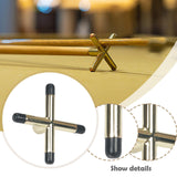 Maxbell Billiard Cue Bridge Head Playing Auxiliary Tool Snooker Pool Cue Sticks Rack Gold Black