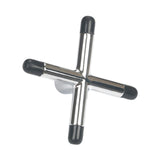 Maxbell Billiard Cue Bridge Head Playing Auxiliary Tool Snooker Pool Cue Sticks Rack Silver Black