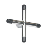 Maxbell Billiard Cue Bridge Head Playing Auxiliary Tool Snooker Pool Cue Sticks Rack Silver Black