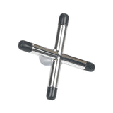 Maxbell Billiard Cue Bridge Head Playing Auxiliary Tool Snooker Pool Cue Sticks Rack Silver Black