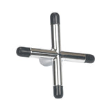 Maxbell Billiard Cue Bridge Head Playing Auxiliary Tool Snooker Pool Cue Sticks Rack Silver Black