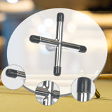 Maxbell Billiard Cue Bridge Head Playing Auxiliary Tool Snooker Pool Cue Sticks Rack Silver Black