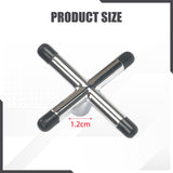 Maxbell Billiard Cue Bridge Head Playing Auxiliary Tool Snooker Pool Cue Sticks Rack Silver Black