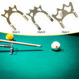 Maxbell Billiard Bridge Head Metal Pool Cue Rest for Competition Indoor Game Playing Style A