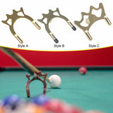Maxbell Billiard Bridge Head Metal Pool Cue Rest for Competition Indoor Game Playing Style A