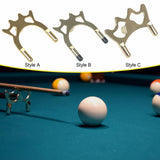 Maxbell Billiard Bridge Head Metal Pool Cue Rest for Competition Indoor Game Playing Style A