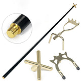 Maxbell Billiard Bridge Head Metal Pool Cue Rest for Competition Indoor Game Playing Style A