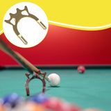 Maxbell Billiard Bridge Head Metal Pool Cue Rest for Competition Indoor Game Playing Style A
